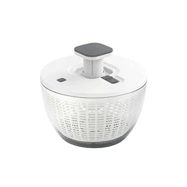Imagem de yeacher Mufern Girador de salada grande 6,3 Qt,girador manual de alface,secador giratório de frutas com bomba de uma mão com tigela e escorredor,giratório para lava-louças vegetariano Branco
