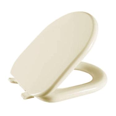 Imagem de Assento Sanitário Riviera Pergamon (Bege Claro) Tampa para Vaso Celite Almofadado