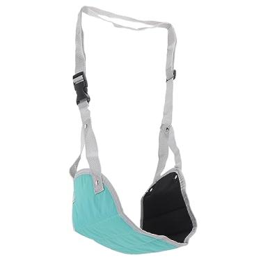 Imagem de Apoio para Os Pés do Avião,Apoio para Os Pés do Avião para Viagem Confortavelmente Portátil Rede para Os Pés Acessórios de Viagem para Avião para Escritório Em Casa (Ciano)