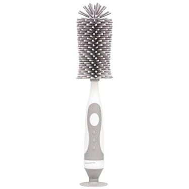 Imagem de Buba Escova Mamadeira Silicone Cinza