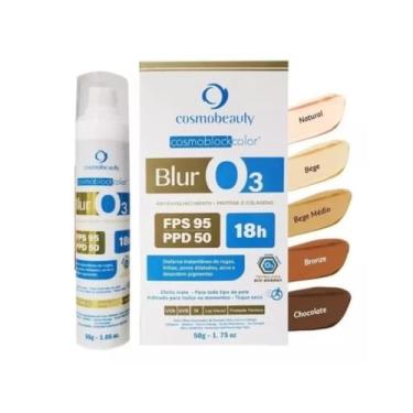 Imagem de Blur O3 Ozonio Cosmoblock Color Cor Bege Fps95 Cosmobeauty