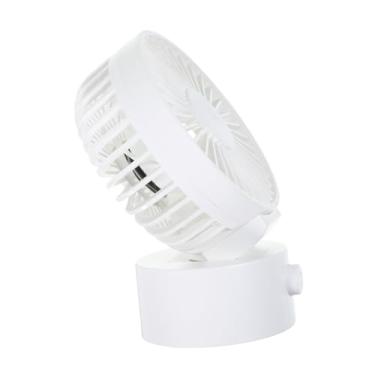 Imagem de BRIGHTFUFU 1 Unidade ventilador de mesa usb ventilador de mesa escritorio Ventilador prático para casa leque de mão Ventilador recarregável USB ventilador de mão bolso Presente branco