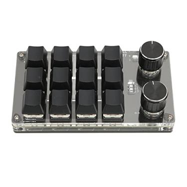 Imagem de Teclado Mecânico de 12 Teclas, Teclado Macro Com Interruptor Vermelho Programável USB Sem FioDIY Com 2 Botões para Jogos, Tamanho Mini, Ampla Gama de Aplicações