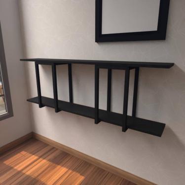 Imagem de Aparador Industrial Preto Moderno Cantinho Café Escritorio Simples Sala Estar Quarto