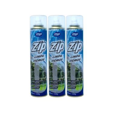 Imagem de Kit Limpa Vidros Spray Espuma Eficaz Sem Manchas Zip 400ml 3 Unidades