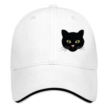 Imagem de Boné de caminhoneiro feminino Dad Hats I Love My Void Kitty bordado snapback, Branco, Tamanho Único
