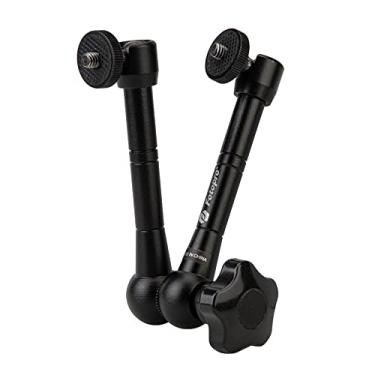 Imagem de Fotopro Braço mágico de 28 cm, parafuso de rosca de 1/10.2 cm, braço mágico articulado ajustável para tripé, luz LED, monitor, microfone, super braçadeira