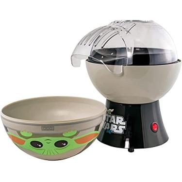Imagem de Uncanny Brands Máquina de pipoca Star Wars The Mandalorian - Aparelho de cozinha Yoda para bebês
