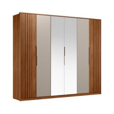 Imagem de Guarda-Roupas Casal Com Espelhos E 6 Portas Multimóveis Cr35231