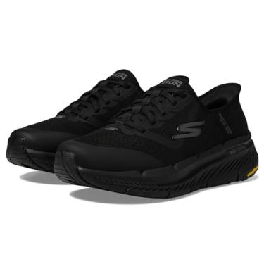 Imagem de Skechers Tênis masculino Max Cushion Premier 2.0 Ascendant II sem cadarço, Preto/preto, 9 X-Wide
