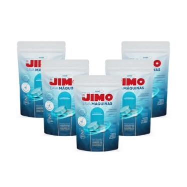 Imagem de Kit 5 Pastilhas Limpeza Máquina Lavar Louça Jimo 10x17g Desengordurante Cítrico Hidrossolúvel