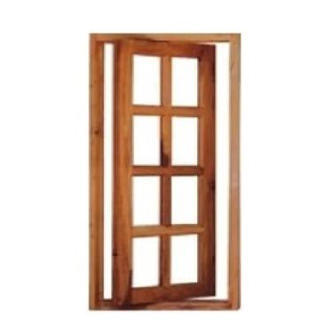 Imagem de Vitrô Capelinha Pivotante de Madeira Imbuia Reto 45 x 1,40 Natural