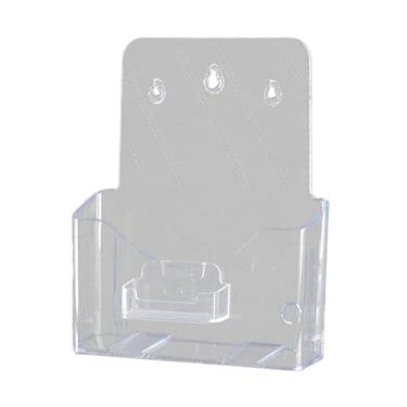 Imagem de shamjina Suporte de exposição acrílico do cartão de visita, organizador da do suporte do folheto para revistas do documento da exposição escritório do, A4 1 camada