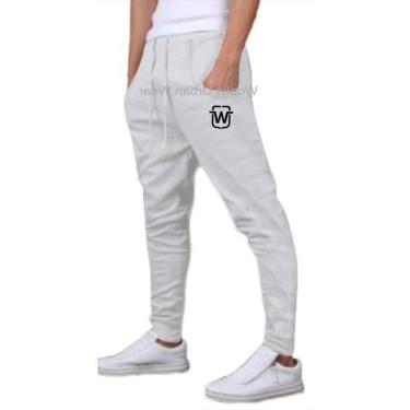 Imagem de KIT 02 CALÇAS MOLETOM WOOKS MASCULINA SKINNY SLIM SPORT LUXO-AZULMARINHO-PP-Masculino