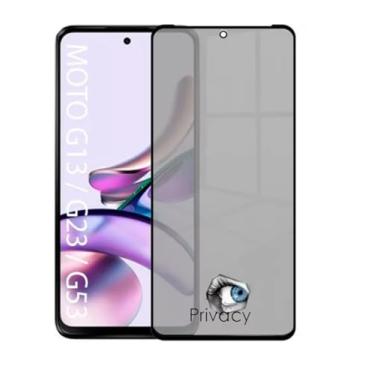Imagem de Película De Vidro Privativa Anti Espiao 3D 9D Para Motorola Moto G13 G23 / Moto G53 G73