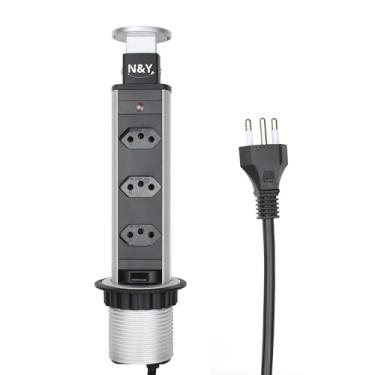 Imagem de Torre de Tomada N&Y Multiplug Retrátil Bivolt Embutir