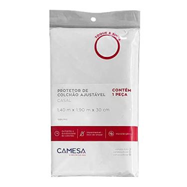 Imagem de Camesa Protetor Colchão Casal 140x190cm Ajustável - Branco
