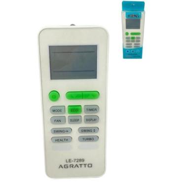 Imagem de Controle Remoto Para Ar Condicionado Agratto Le-7289 - Lelong / It Blu