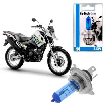 Imagem de Lâmpada Para Yamaha XTZ 150 Crosser Factor Super Branca H4 35w Efeito 