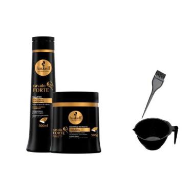 Imagem de Kit Haskell Cavalo Forte Shp 500ml e Máscara 500gr +Cumbuca
