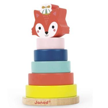 Imagem de Raposa de Empilhar 7 pças Forest Baby Brinquedo Terapêutico - JANOD