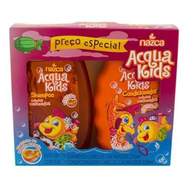 Imagem de Shampoo + Condicionador Infantil Acqua Kids Cabelos Cacheados com 250m