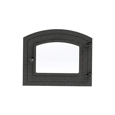 Imagem de Porta Forno Ferro Fundido Com Vidro Libaneza 31,5x46cm Colonial G