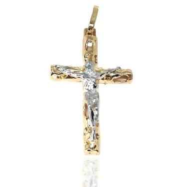 Imagem de Pingente em Ouro 18K Crucifixo com Cristo 4,5 cm - Elegancy Joias