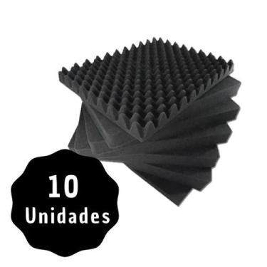 Imagem de Kit Com 10 Placas Acústicas Para Minimizar Barulhos Externos - N/A