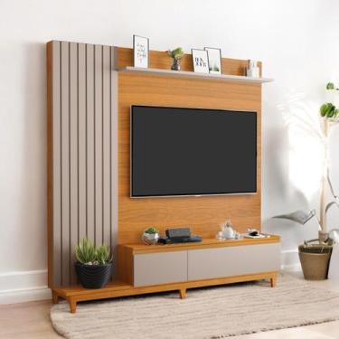 Imagem de Painel TV 65 Polegadas Ripado Jakarta Moderno Luapa Moveis