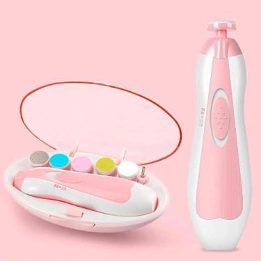 Imagem de Cortador De Unhas Elétrico Bebê Kit Com Estojos Coloridos - Relet