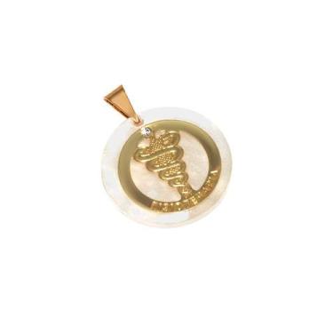 Imagem de Pingente Curso Profissão Fisioterapia Folheado 18k - Milena Folheados