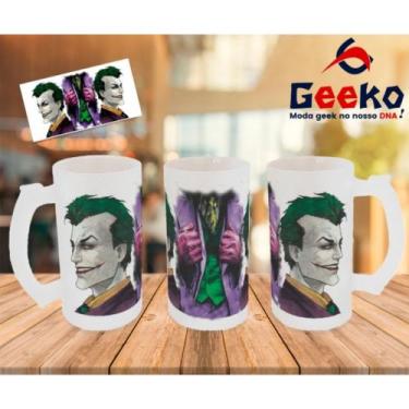 Imagem de Caneca de Chopp Coringa Joker Geeko, Jateada, 500ml
