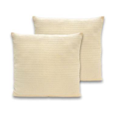 Imagem de Kit 2 Capas de Almofadas Piquet Favinho 40x40 C/ Zíper - Dryka Enxovai