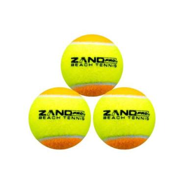 Imagem de Bola de Beach Tennis Zand Pro Pack Com 03 Bolas