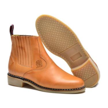 Imagem de Bota Masculina forrada  couro forrada  F-034 bege - CLACLE, 40, Bege