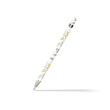 Imagem de TACKY DESIGN Película de folha de aquarela compatível com Apple Pencil Skin - Vinil 3 m, adesivo de lápis folhagem de folhas douradas, capa para Apple Pencil cobertura completa (1ª geração)