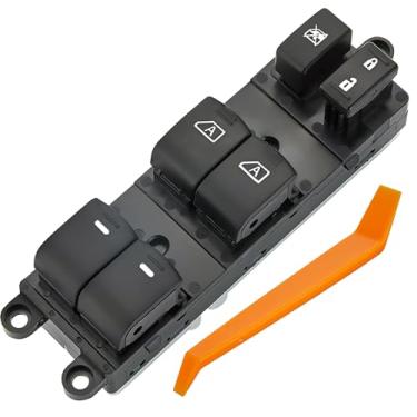 Imagem de ZAPOSTS Interruptor de janela serve para Nissan Pathfinder 2007 2008 2009 2010 2011 2012. Interruptor mestre de vidrios de porta de controle. Substitui 25401-ZL10A 25401-ZL10B 25401-ZL10C. Lado