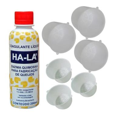 Imagem de Kit Coalho Ha-la 200ml Queijos 3 Formas 500g 3 Formas 1kg