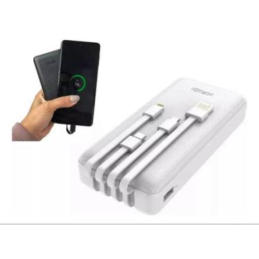 Imagem de Carregador Portátil Kaidi KD-955 20000 mAh Power Bank 4 cabos Rápido