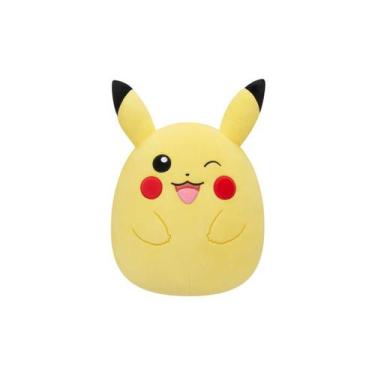 Imagem de Squishmallows - Pelúcia de 25cm do Pikachu Pokémon, Amarelo, Squishmal