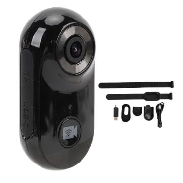 Imagem de Câmera Coleira Gato 1080P, Câmera Ação Esportiva Anti-vibração para Animais Estimação Com Visão Primeira Pessoa Com Alça Clipe Traseiro, Câmera Vídeo Coleira Cachorro Longa