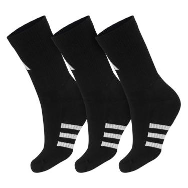 Imagem de Meia Adidas Performance - 38 ao 40 - Pack com 03 Pares - Preto