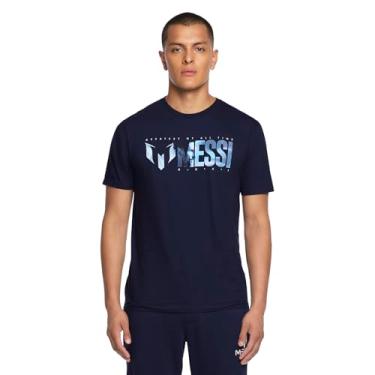 Imagem de Messi Camiseta masculina estilo de vida, ajuste padrão, camiseta confortável, 100% algodão, GG, GG