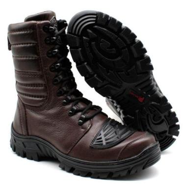 Imagem de Coturno Tático Militar Semi-Impermeável Bmbrasil 5168/03 Café, 44