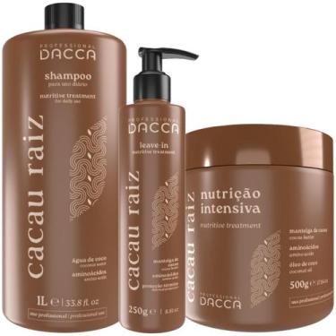Imagem de Cacau Raiz Shampoo 1l Nutrição Leave-in Dacca Profissional - DACCA PRO