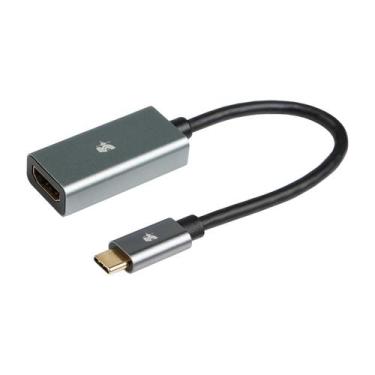 Imagem de Cabo Adaptador 15cm Usb 4.0 Tipo C Para Hdmi Fêmea 4k 120hz - 5+