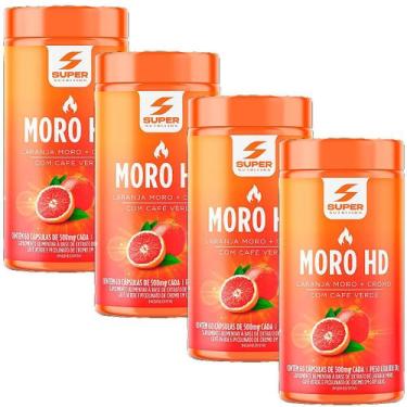 Imagem de Kit 4 Potes Desinchá Laranja Moro HD Cromo Café Verde Suplemento Alime