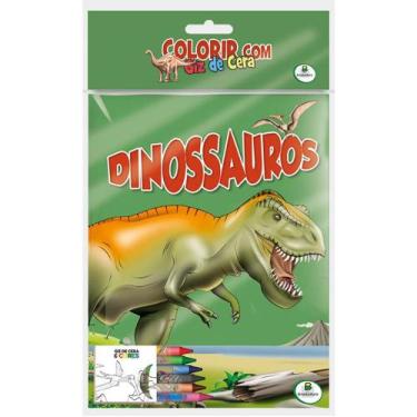 Imagem de Livro - Colorir com Giz de Cera: Dinossauros