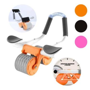 Imagem de Aparelho Roda Para Abdominal Academia Rolo de Exercícios Funcional Aco